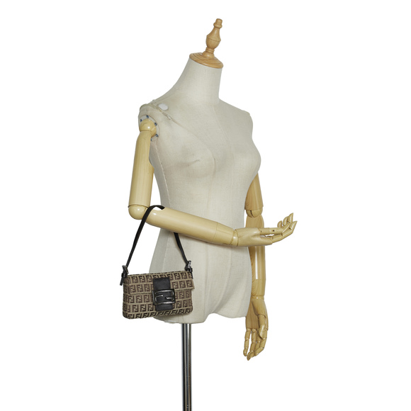 Pre-Loved Fendi Mini Zucchino Mamma Baguette - Picture 8 of 9